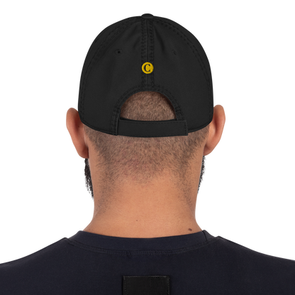 Detroit 'Old French D' Distressed Dad Hat (w/ Side Design) | Gold Embroidery