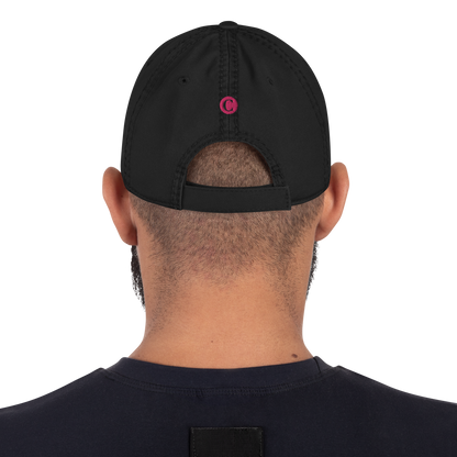 Detroit 'Old French D' Distressed Dad Hat (w/ Side Design) | Pink Embroidery