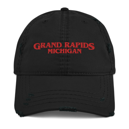 'Grand Rapids Michigan' Distressed Dad Hat (1980s Drama Parody)