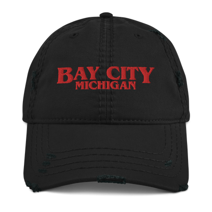 'Bay City Michigan' Distressed Dad Hat (1980s Drama Parody)