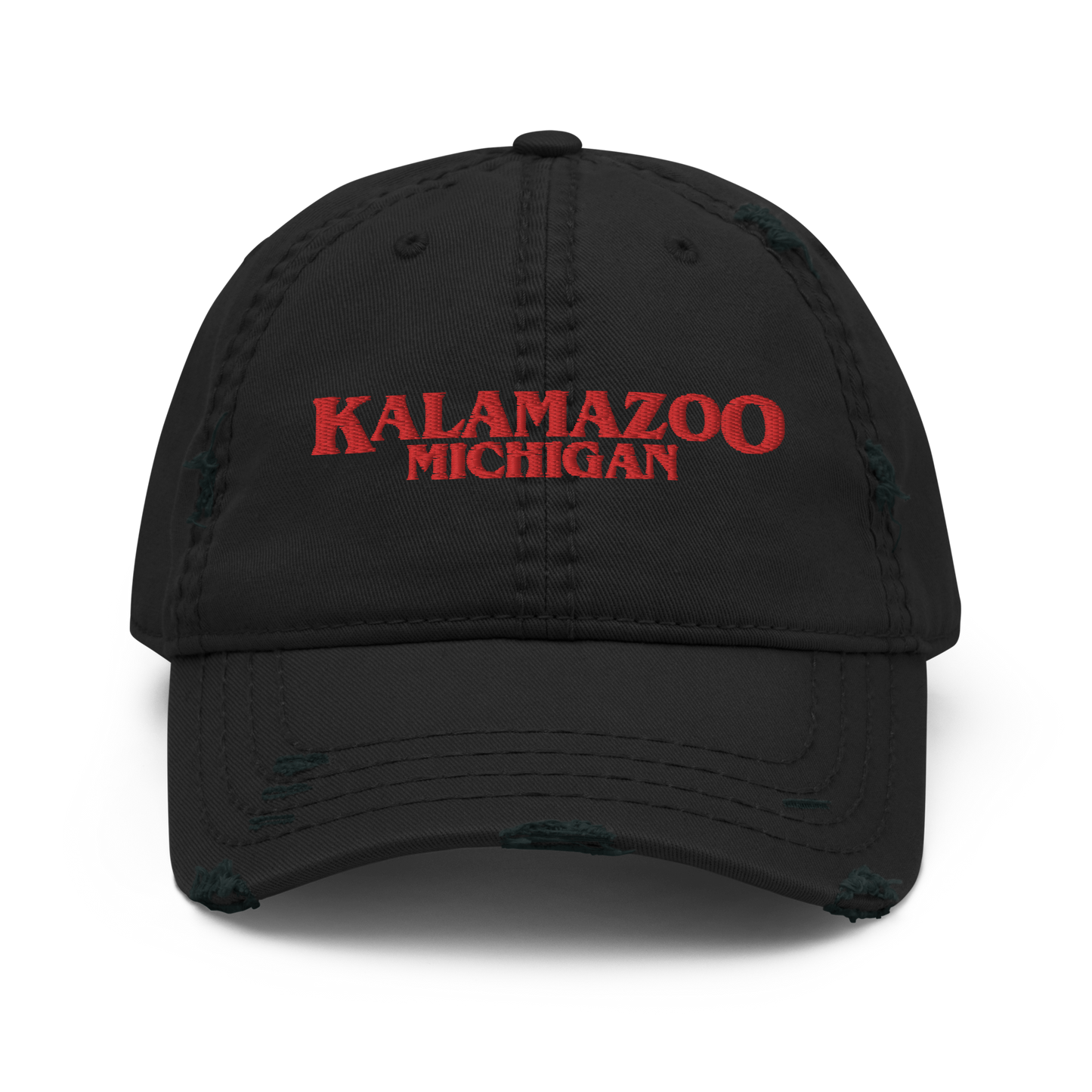 'Kalamazoo Michigan' Distressed Dad Hat (1980s Drama Parody)