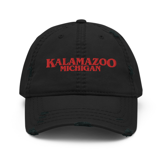 'Kalamazoo Michigan' Distressed Dad Hat (1980s Drama Parody)