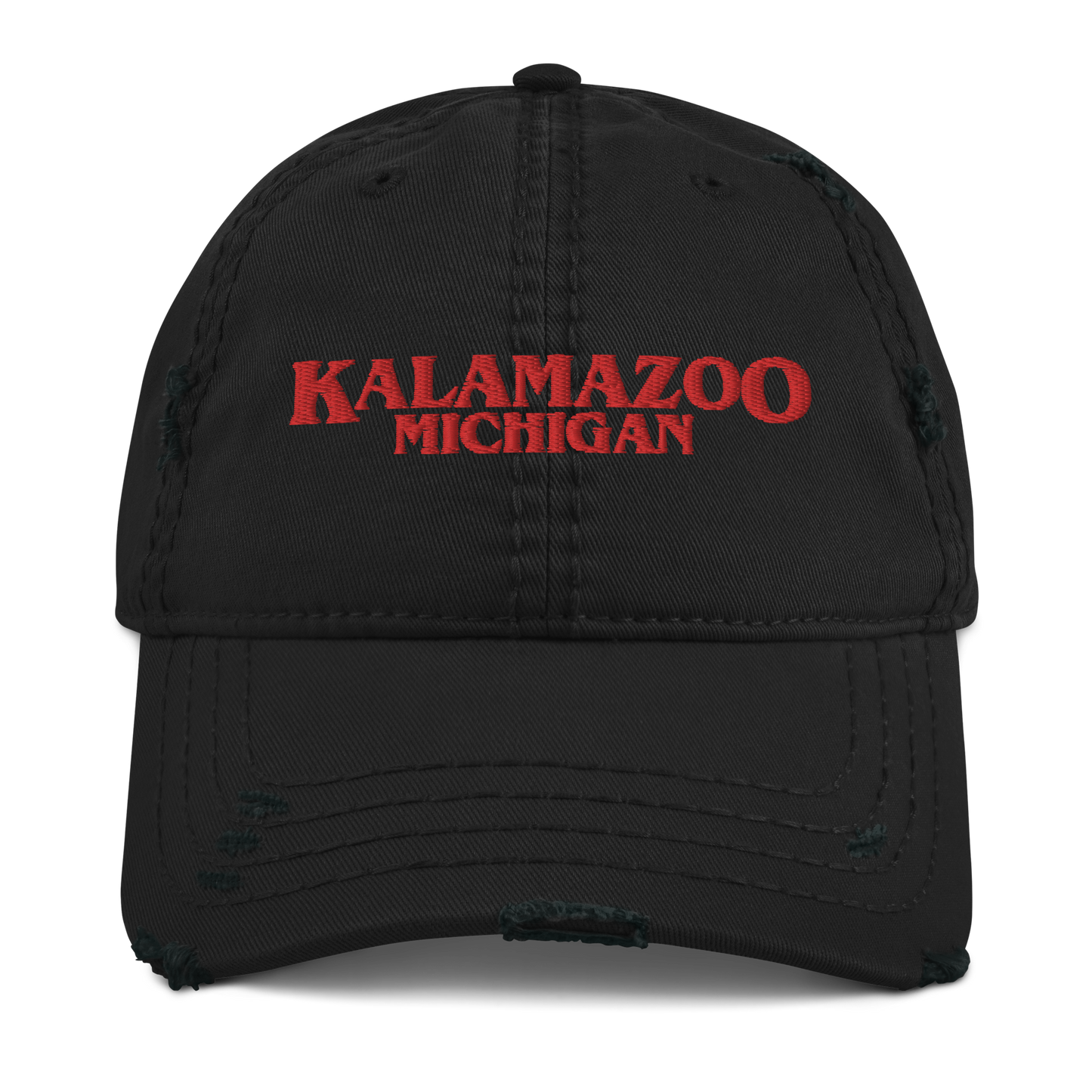 'Kalamazoo Michigan' Distressed Dad Hat (1980s Drama Parody)