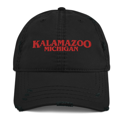 'Kalamazoo Michigan' Distressed Dad Hat (1980s Drama Parody)