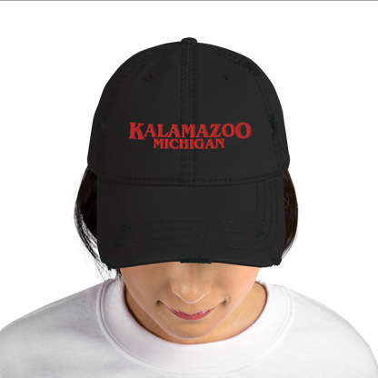 'Kalamazoo Michigan' Distressed Dad Hat (1980s Drama Parody)