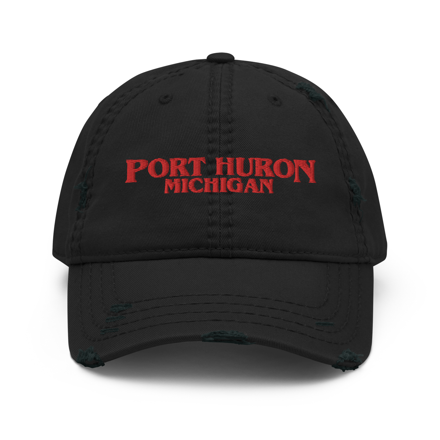 'Port Huron Michigan' Distressed Dad Hat (1980s Drama Parody)