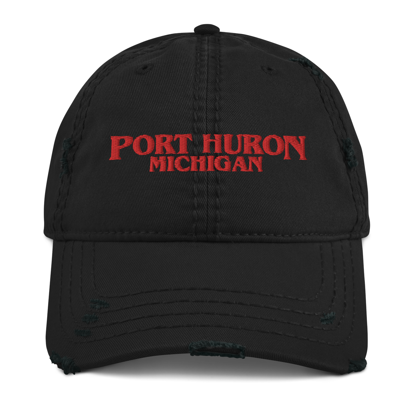 'Port Huron Michigan' Distressed Dad Hat (1980s Drama Parody)