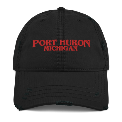 'Port Huron Michigan' Distressed Dad Hat (1980s Drama Parody)