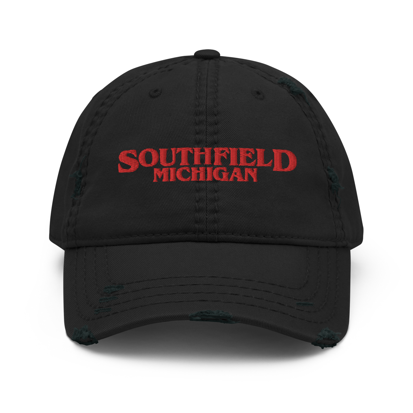 'Southfield Michigan' Distressed Dad Hat (1980s Drama Parody)