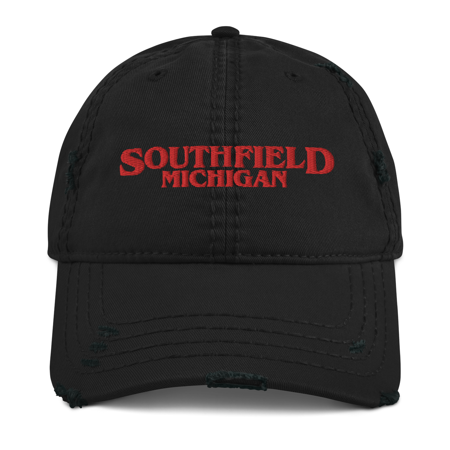 'Southfield Michigan' Distressed Dad Hat (1980s Drama Parody)