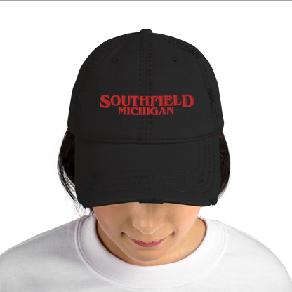 'Southfield Michigan' Distressed Dad Hat (1980s Drama Parody)