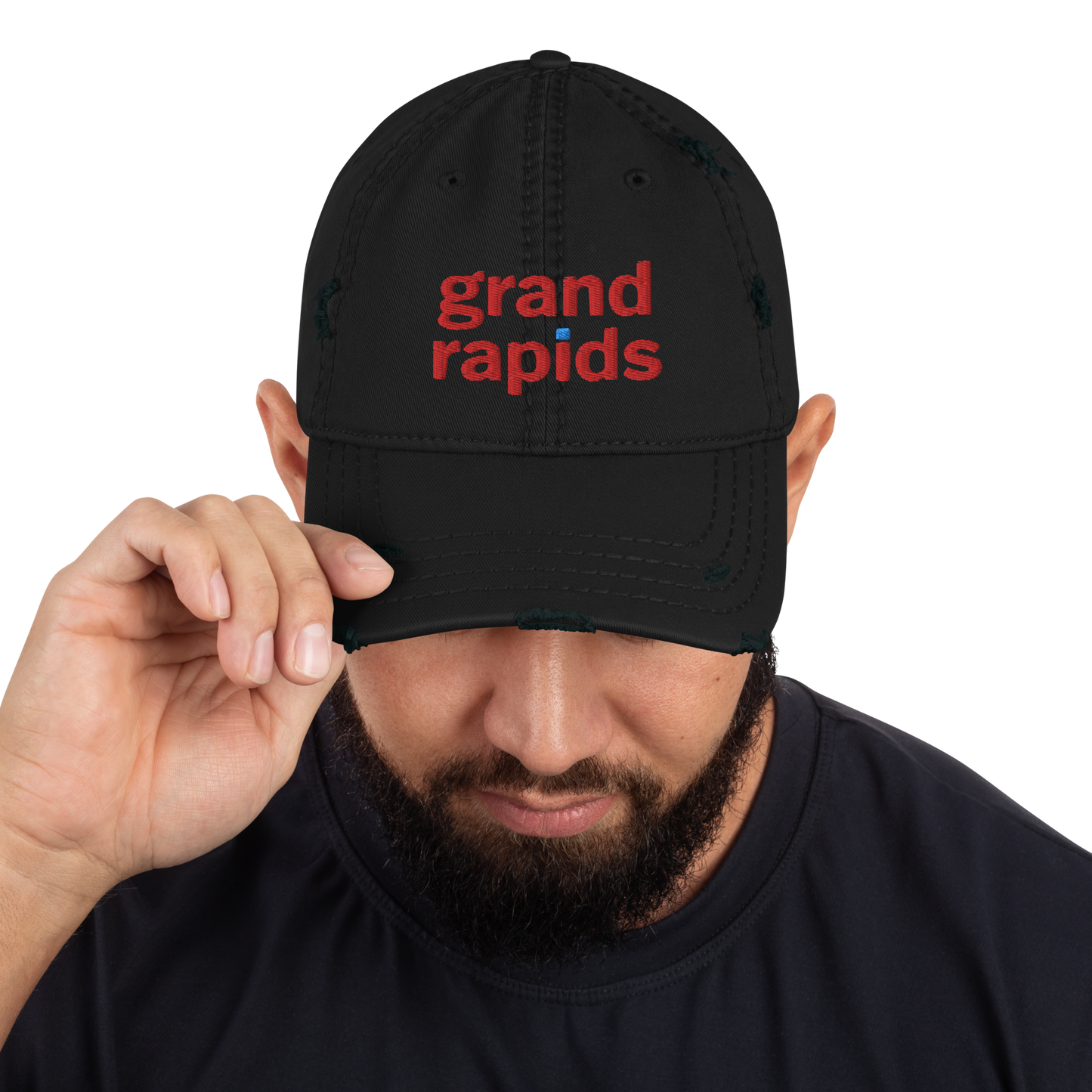 'Grand Rapids' Distressed Dad Hats (Hypermarket Parody)