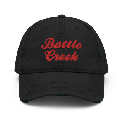 'Battle Creek' Distressed Dad Hat (Cereal Conglomerate Parody)