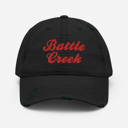 'Battle Creek' Distressed Dad Hat (Cereal Conglomerate Parody)