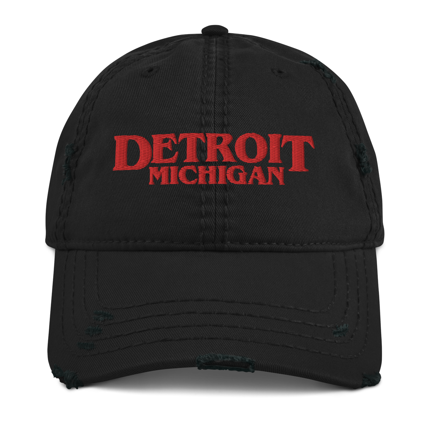 'Detroit Michigan' Distressed Dad Hat (1980s Drama Parody)