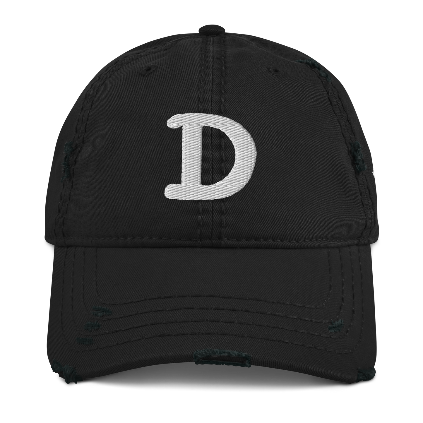 Detroit 'Old French D' Distressed Dad Hat (w/ Side Design)