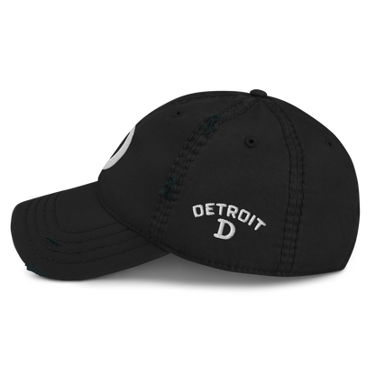 Detroit 'Old French D' Distressed Dad Hat (w/ Side Design)