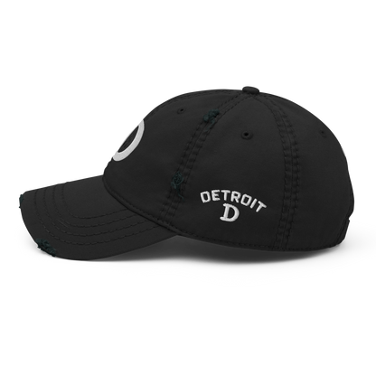 Detroit 'Old French D' Distressed Dad Hat (w/ Side Design)