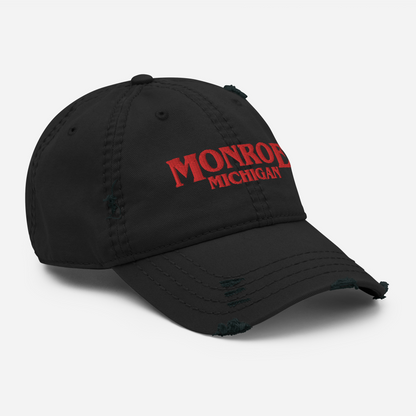 'Monroe Michigan' Distressed Dad Hat (1980s Drama Parody)