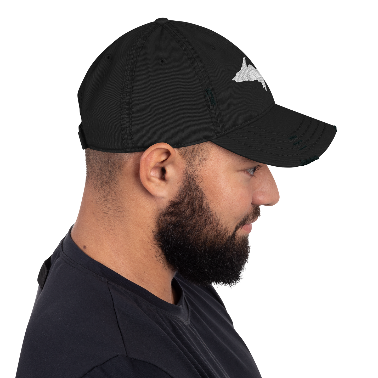 Michigan Upper Peninsula Distressed Dad Hat (w/ UP Outline)