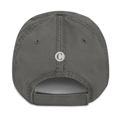 Detroit 'Old French D' Distressed Dad Hat (w/ Side Design)