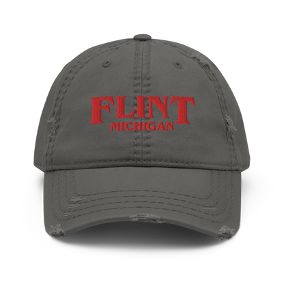 'Flint Michigan' Distressed Dad Hat (1980s Drama Parody)