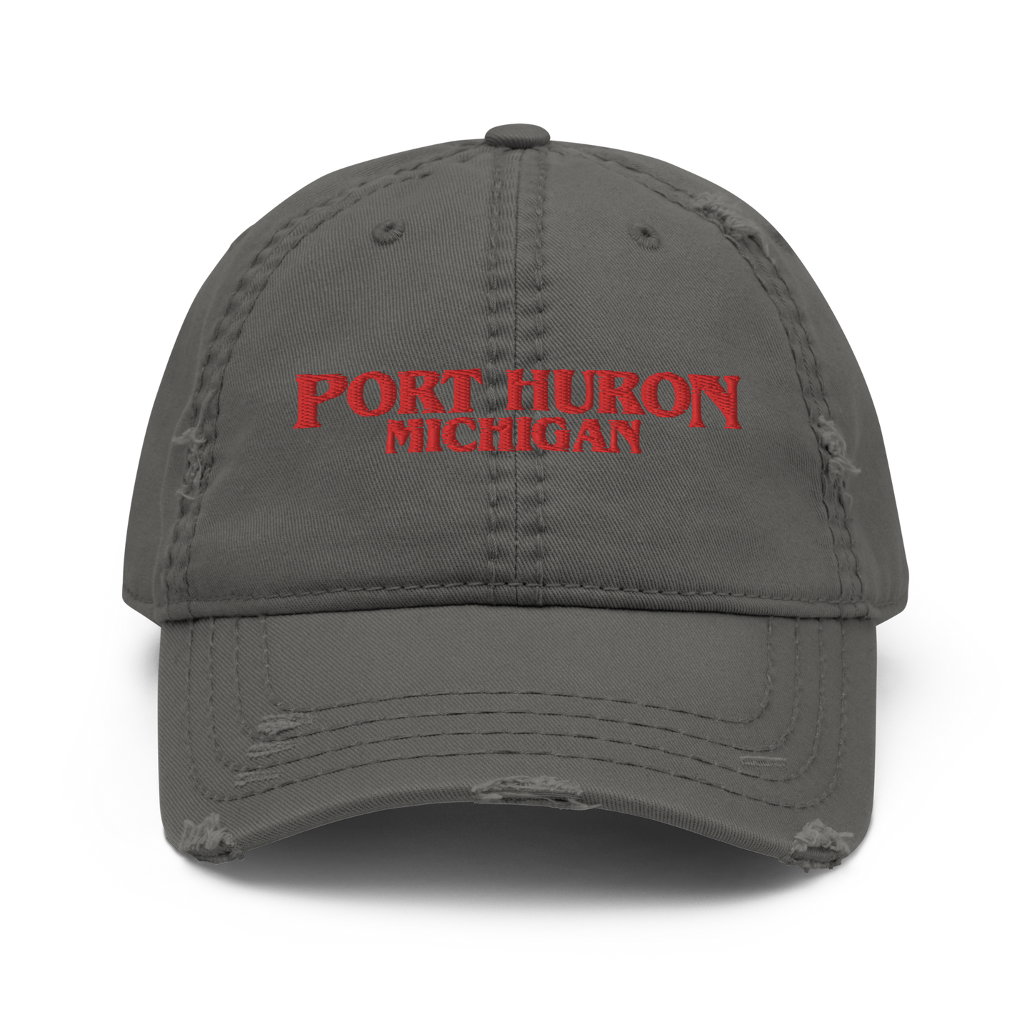 'Port Huron Michigan' Distressed Dad Hat (1980s Drama Parody)