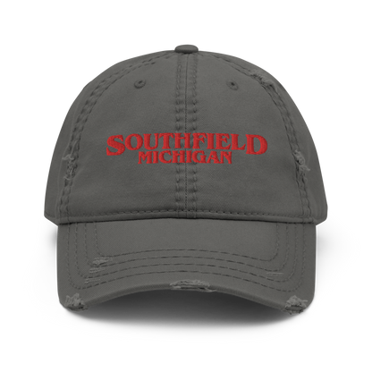 'Southfield Michigan' Distressed Dad Hat (1980s Drama Parody)