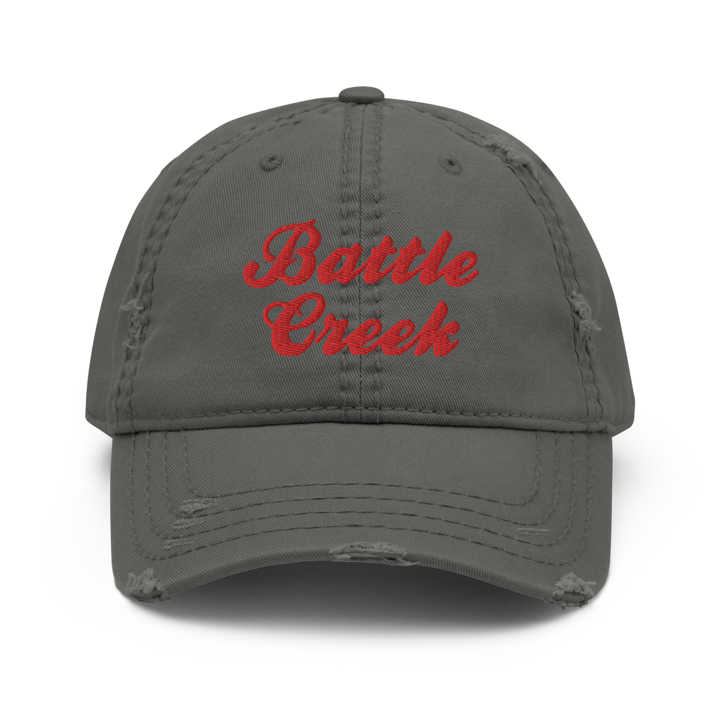 'Battle Creek' Distressed Dad Hat (Cereal Conglomerate Parody)