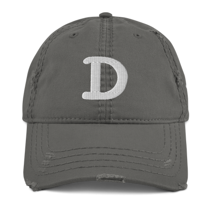 Detroit 'Old French D' Distressed Dad Hat (w/ Side Design)