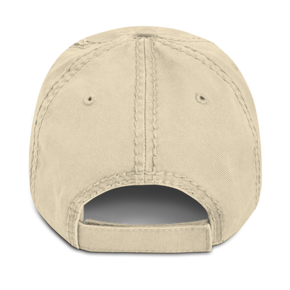 'Mackinac Michigan' Distressed Dad Hat (w/ Michigan Outline)