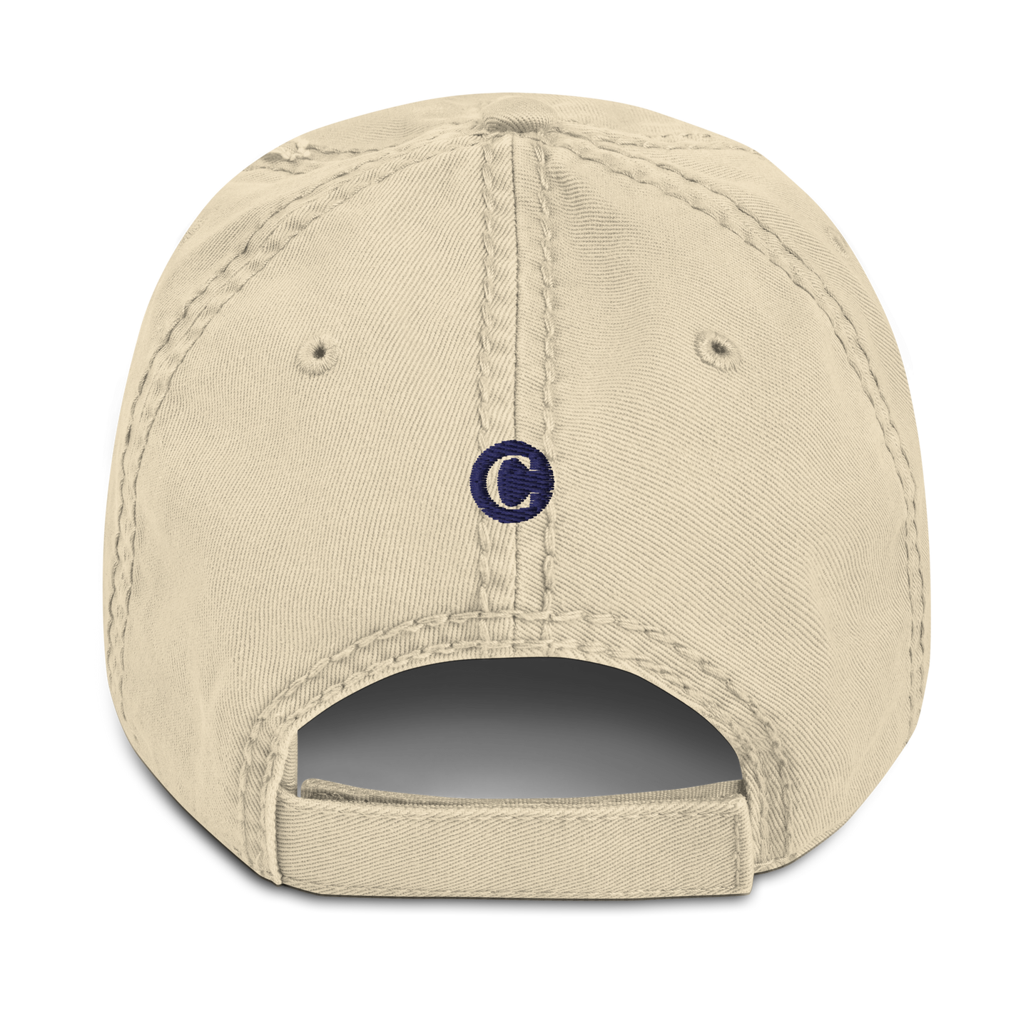 Detroit 'Old French D' Distressed Dad Hat (w/ Side Design)