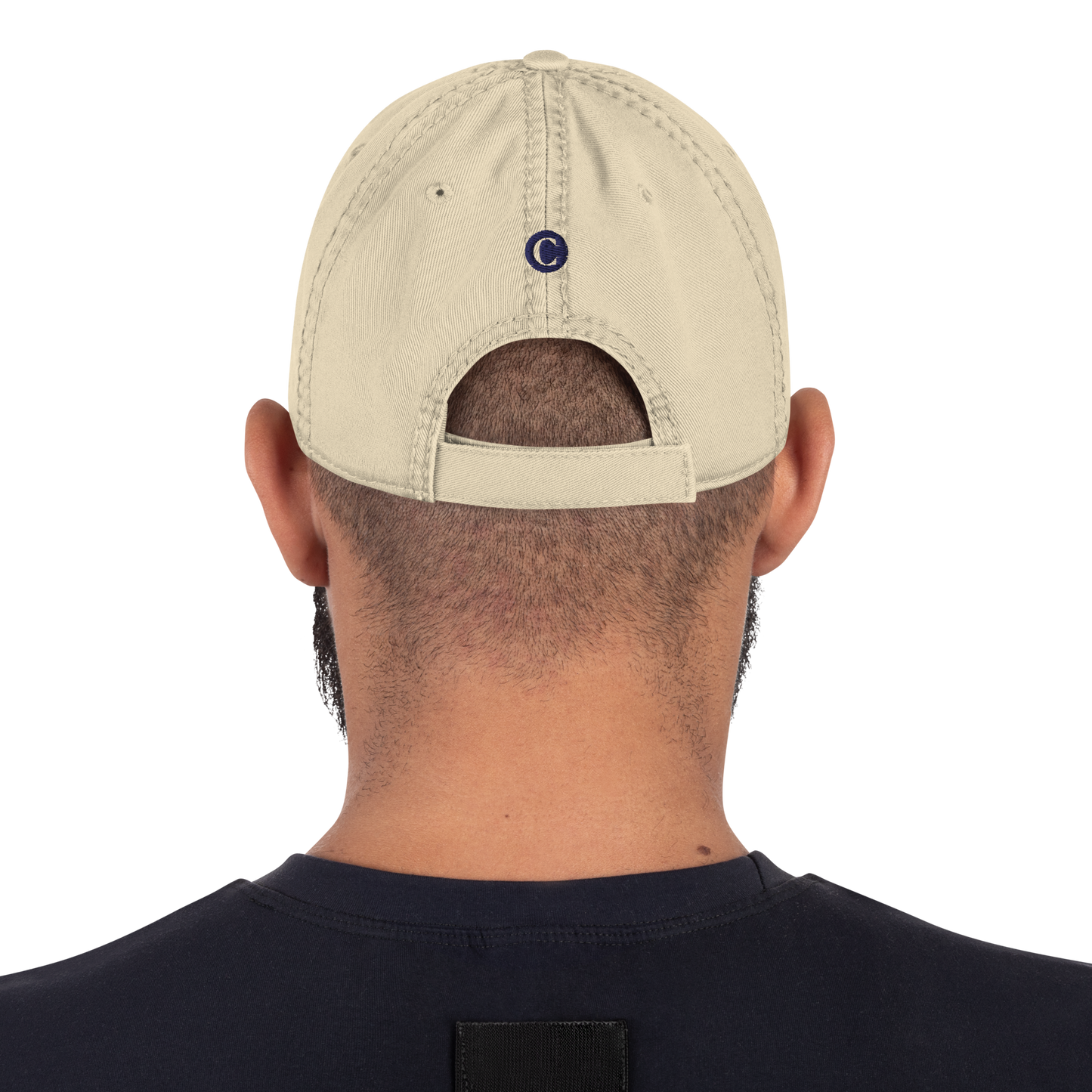 Detroit 'Old French D' Distressed Dad Hat (w/ Side Design)