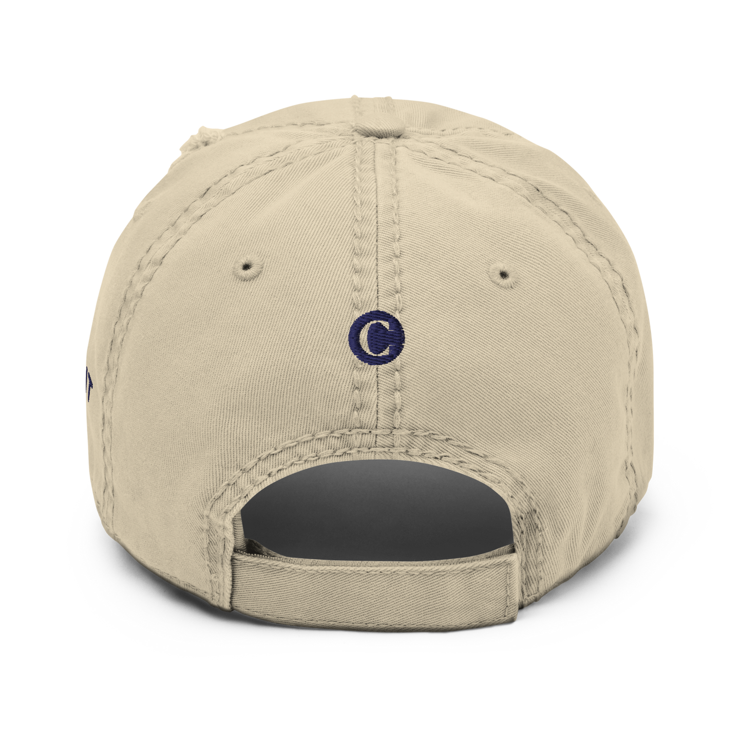 Detroit 'Old French D' Distressed Dad Hat (w/ Side Design)