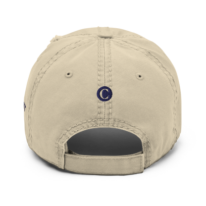 Detroit 'Old French D' Distressed Dad Hat (w/ Side Design)