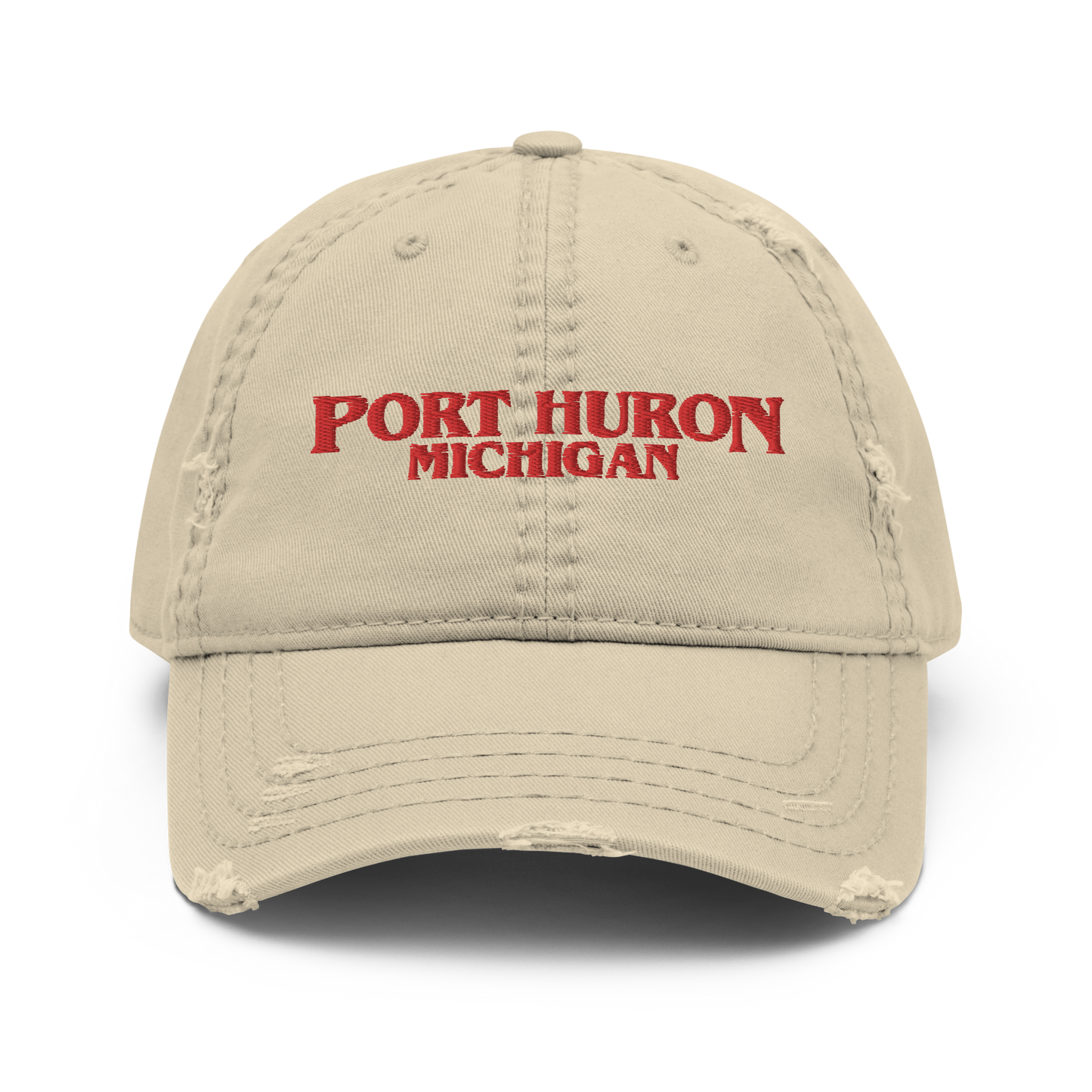 'Port Huron Michigan' Distressed Dad Hat (1980s Drama Parody)