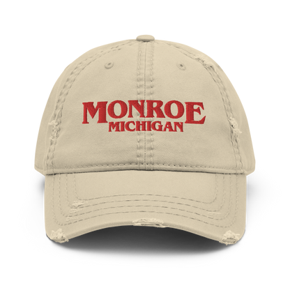 'Monroe Michigan' Distressed Dad Hat (1980s Drama Parody)