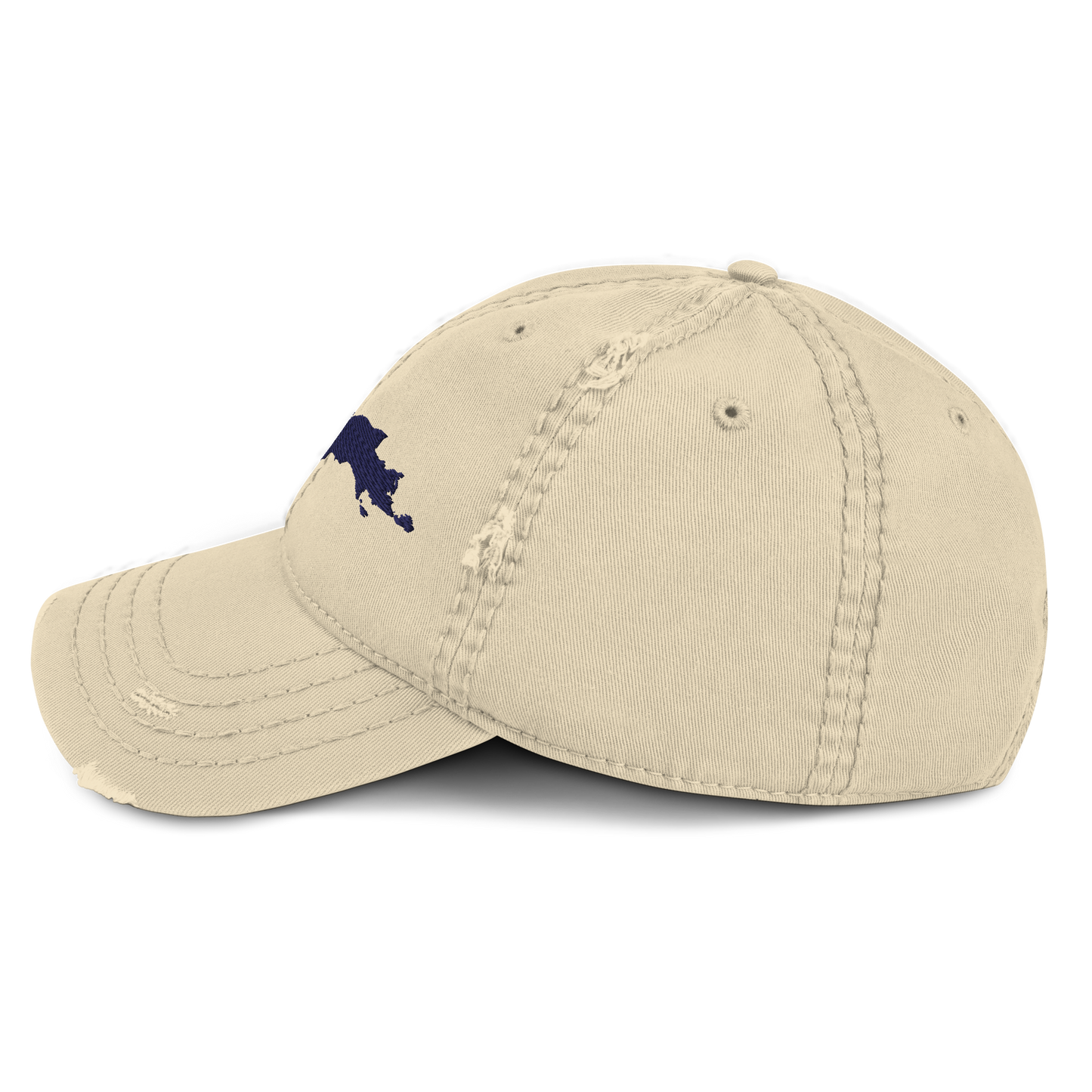 Michigan Upper Peninsula Distressed Dad Hat (w/ UP Outline)