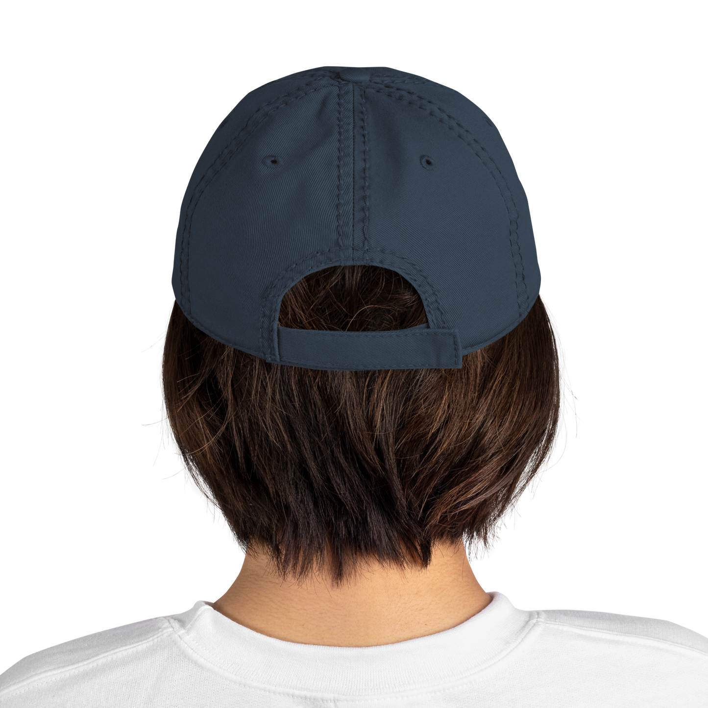 'Detroit Michigan' Distressed Dad Hat (w/Michigan Outline)