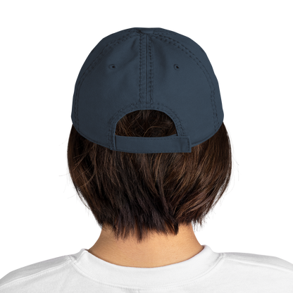 'Detroit Michigan' Distressed Dad Hat (w/Michigan Outline)