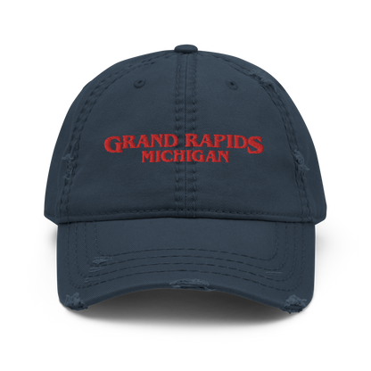 'Grand Rapids Michigan' Distressed Dad Hat (1980s Drama Parody)