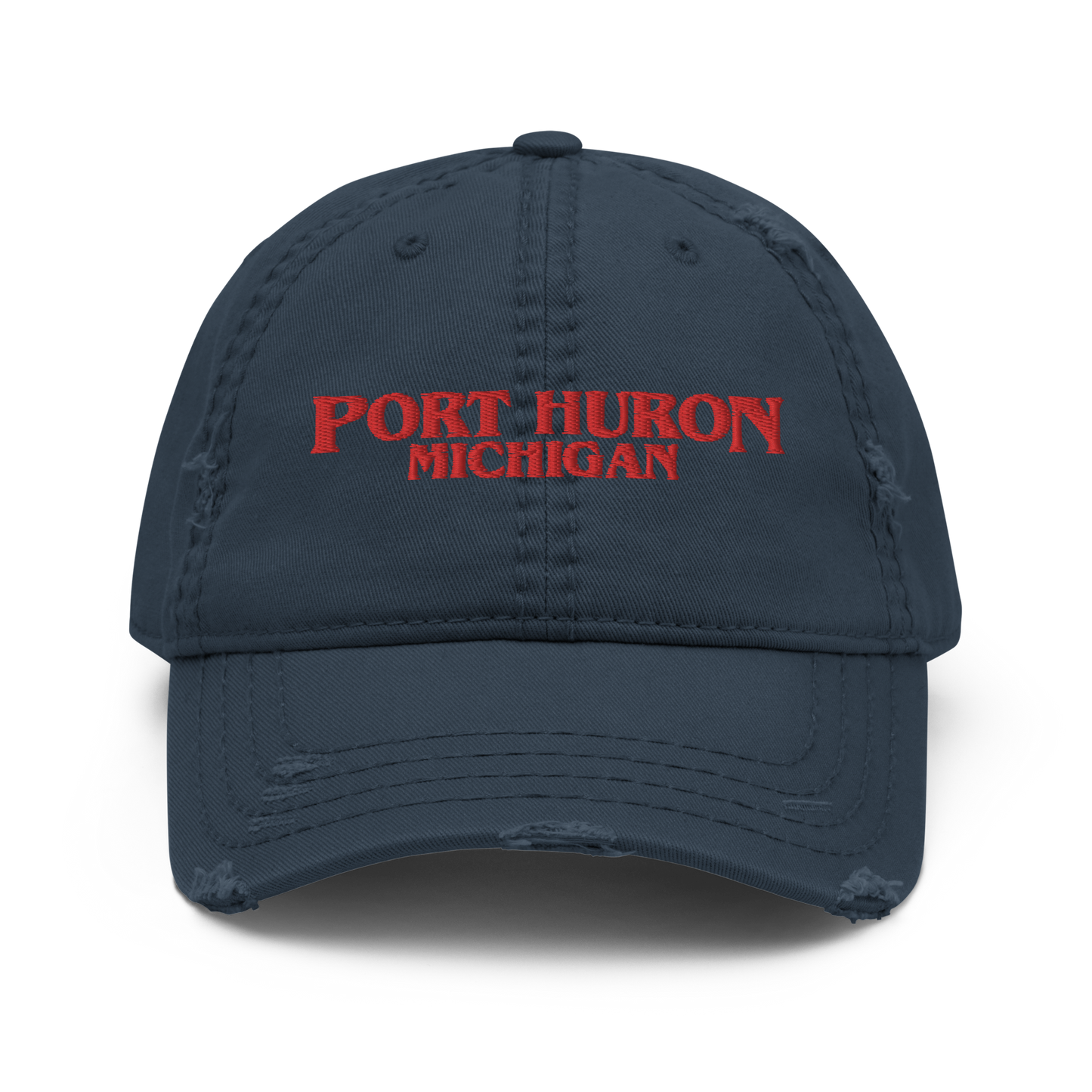 'Port Huron Michigan' Distressed Dad Hat (1980s Drama Parody)