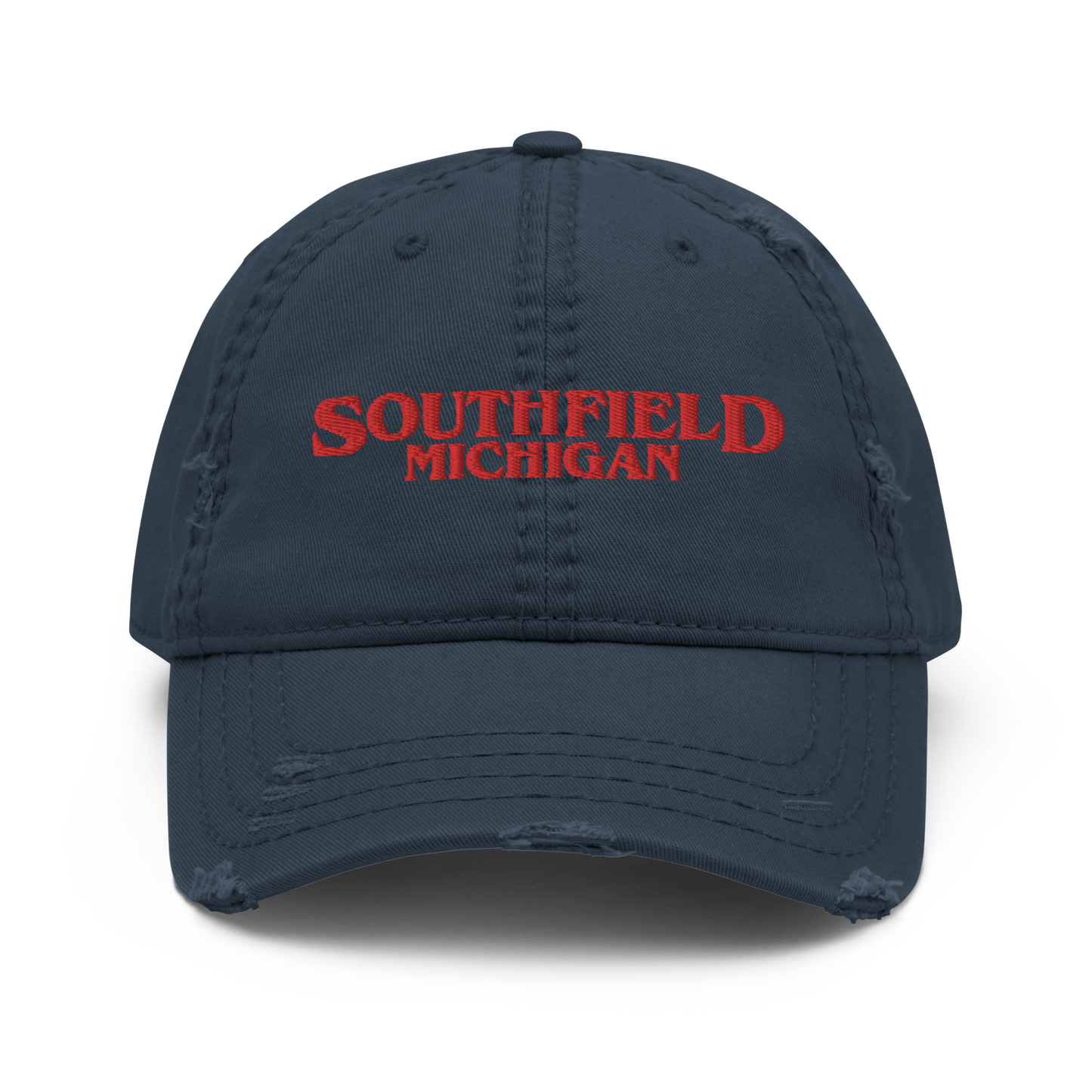 'Southfield Michigan' Distressed Dad Hat (1980s Drama Parody)