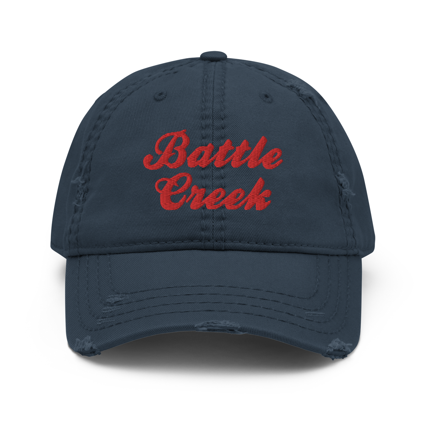 'Battle Creek' Distressed Dad Hat (Cereal Conglomerate Parody)