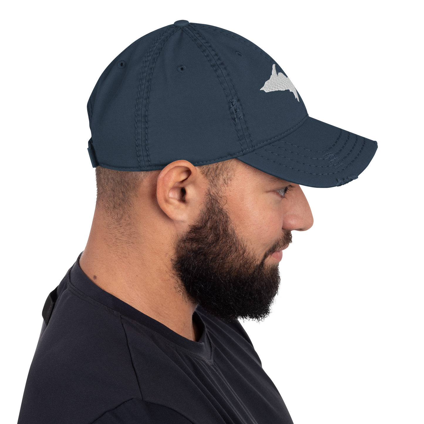 Michigan Upper Peninsula Distressed Dad Hat (w/ UP Outline)