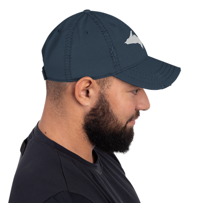 Michigan Upper Peninsula Distressed Dad Hat (w/ UP Outline)