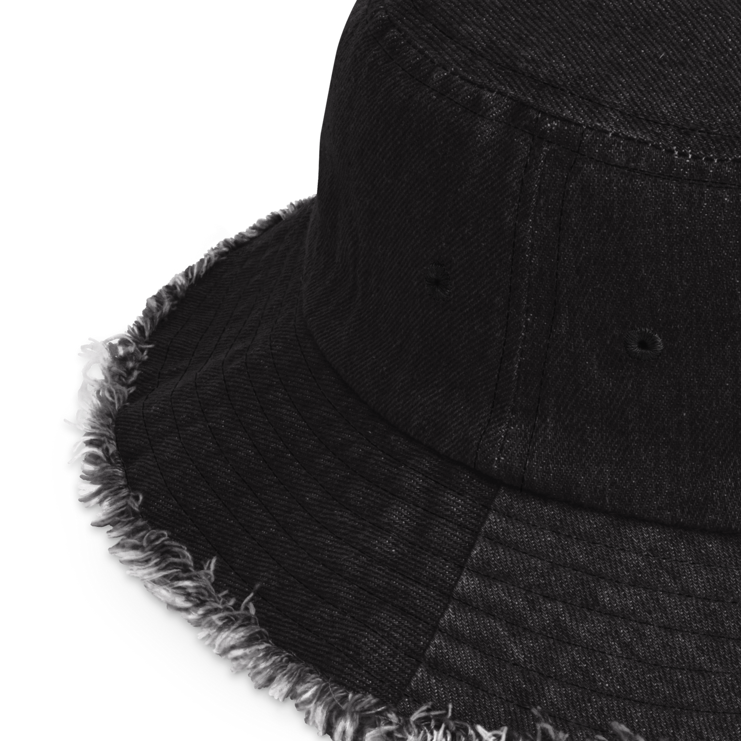 Detroit 'Old French D' Distressed Denim Hat | Orange Embroidery