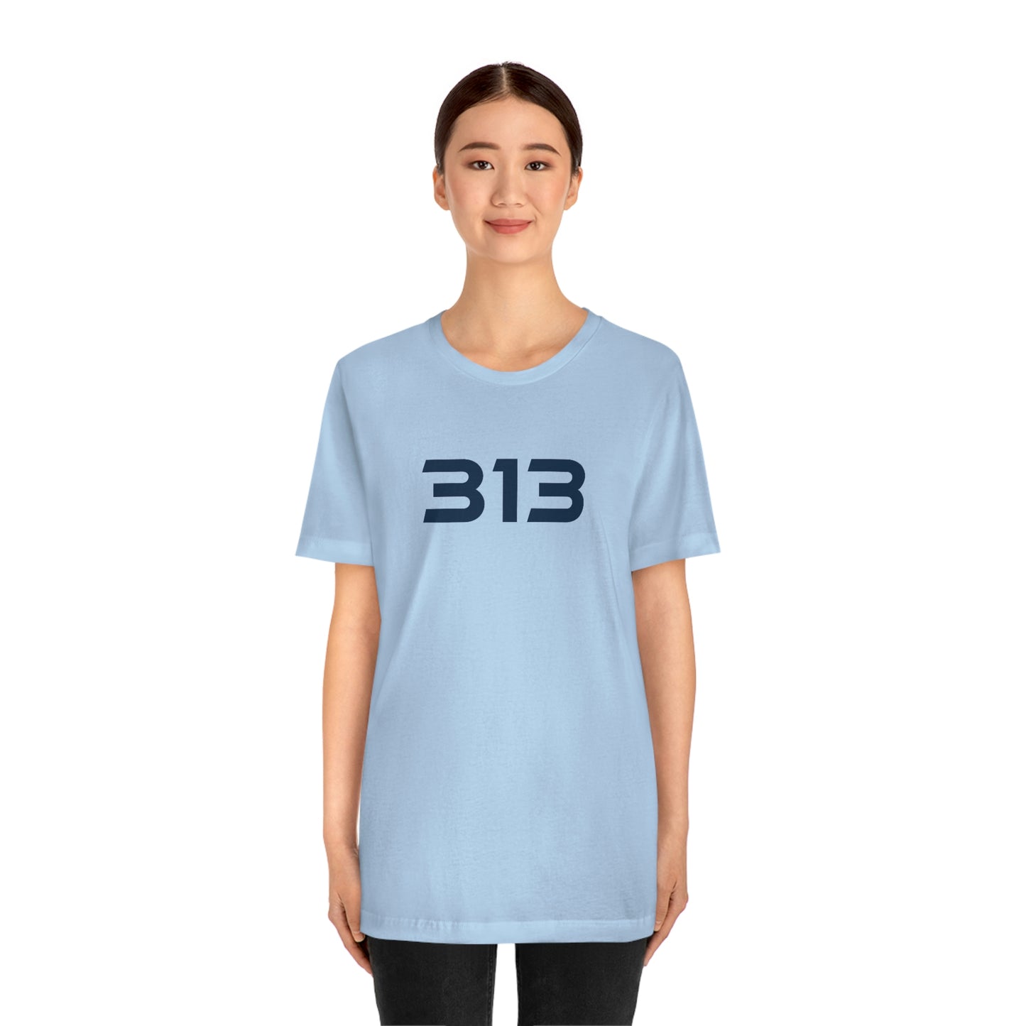 Detroit '313' T-Shirt (Futuristic Sans Font) | Unisex Standard Fit