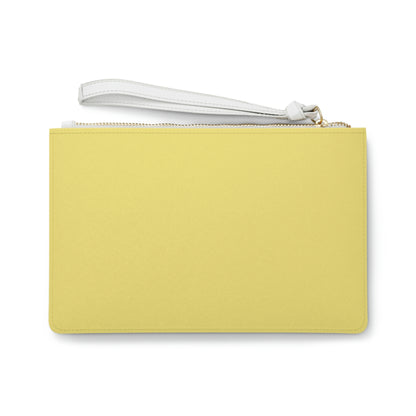 Michigan Upper Peninsula Clutch Bag (Yellow Cherry Color w/ Pink UP Outline)