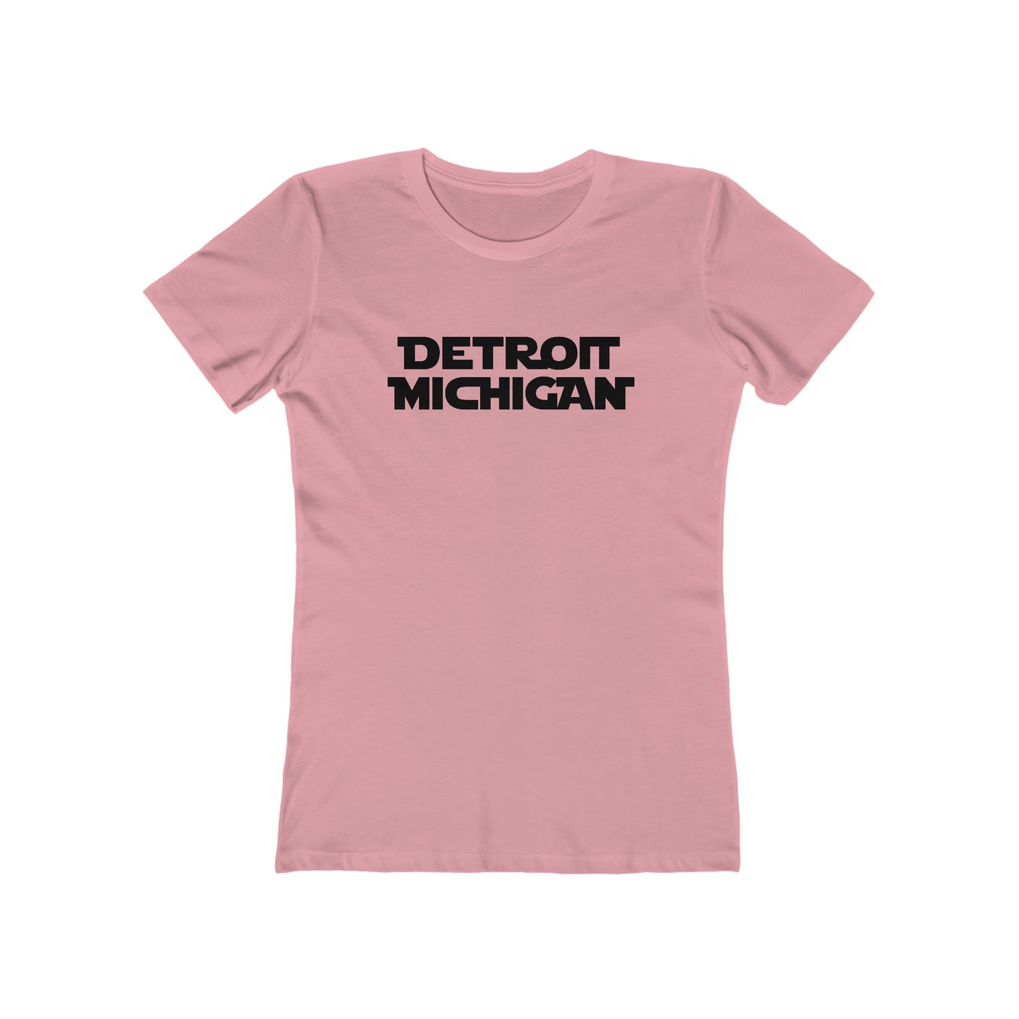 'Detroit Michigan'T-Shirt (1970s Epic Sci-Fi Parody) | Women's Boyfriend Cut